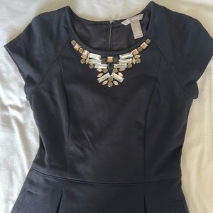 Banana Republic jeweled neck dress
